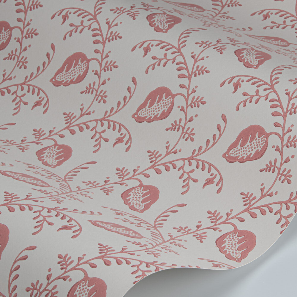 Felicity Wallpaper - Red - by Colefax and Fowler