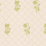 Berkleley Sprig Wallpaper - Lime - by Colefax and Fowler. Click for more details and a description.