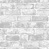 White Brick Wall Wallpaper - by Fresco. Click for more details and a description.