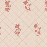 Berkleley Sprig Wallpaper - Red - by Colefax and Fowler. Click for more details and a description.