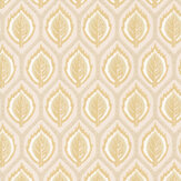 Carrick Wallpaper - Yellow - by Colefax and Fowler. Click for more details and a description.