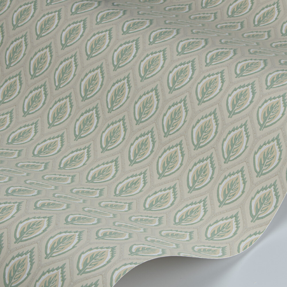 Carrick Wallpaper - Green - by Colefax and Fowler