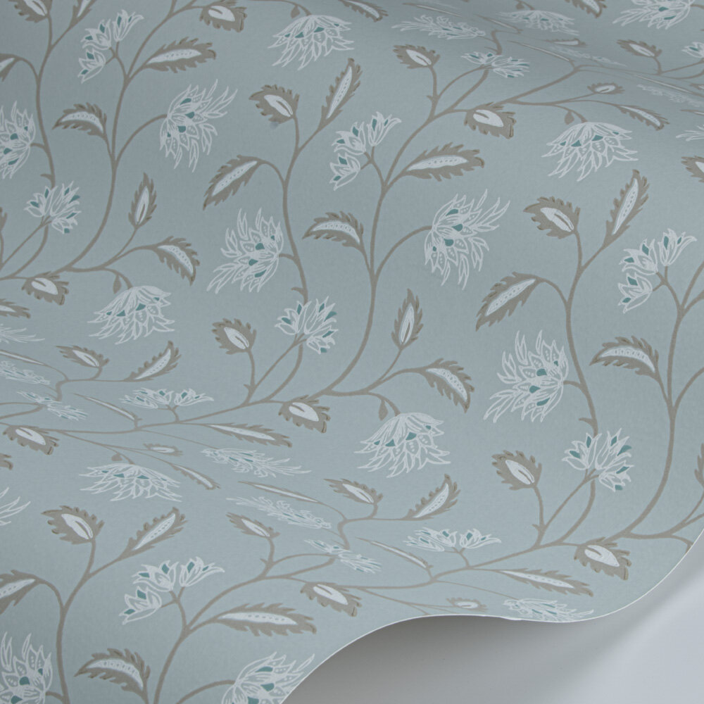 Oterlie Wallpaper - Old Blue - by Colefax and Fowler
