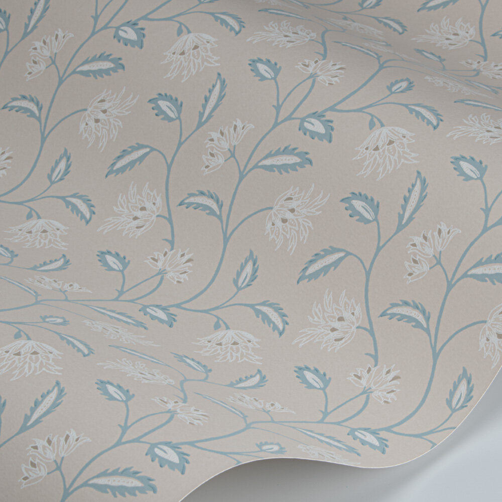 Oterlie Wallpaper - Blue - by Colefax and Fowler