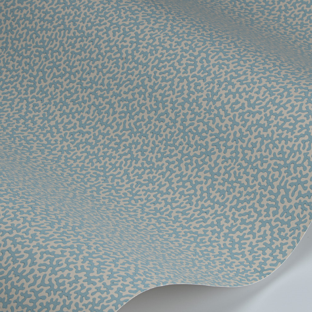 Wendle Wallpaper - Blue - by Colefax and Fowler
