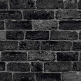 House Brick Wallpaper - Charcoal - by Fresco. Click for more details and a description.