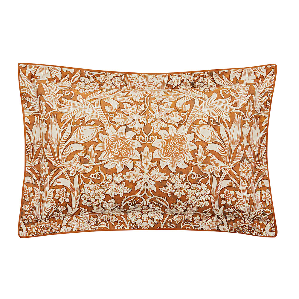 Sunflower Oxford Pillowcase - Saffron - by Morris