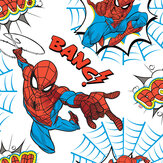 Spiderman Pow! Wallpaper - Multi - by Kids @ Home. Click for more details and a description.