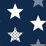 Stars Wallpaper - Navy - by Superfresco Easy. Click for more details and a description.