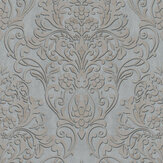 Floral Damask Wallpaper - Dark Grey - by Galerie. Click for more details and a description.
