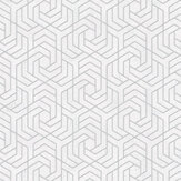 Hex Geometric Wallpaper - Ivory - by Galerie. Click for more details and a description.