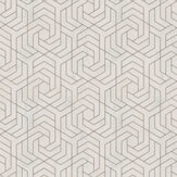 Hex Geometric Wallpaper - Beige - by Galerie. Click for more details and a description.