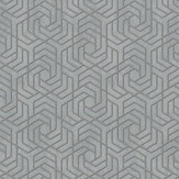 Hex Geometric Wallpaper - Dark Grey - by Galerie. Click for more details and a description.