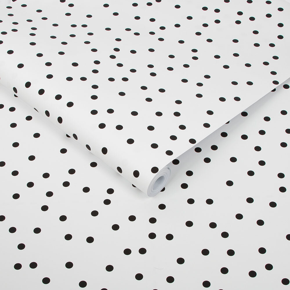 Confetti Wallpaper - Black/White - by Superfresco Easy