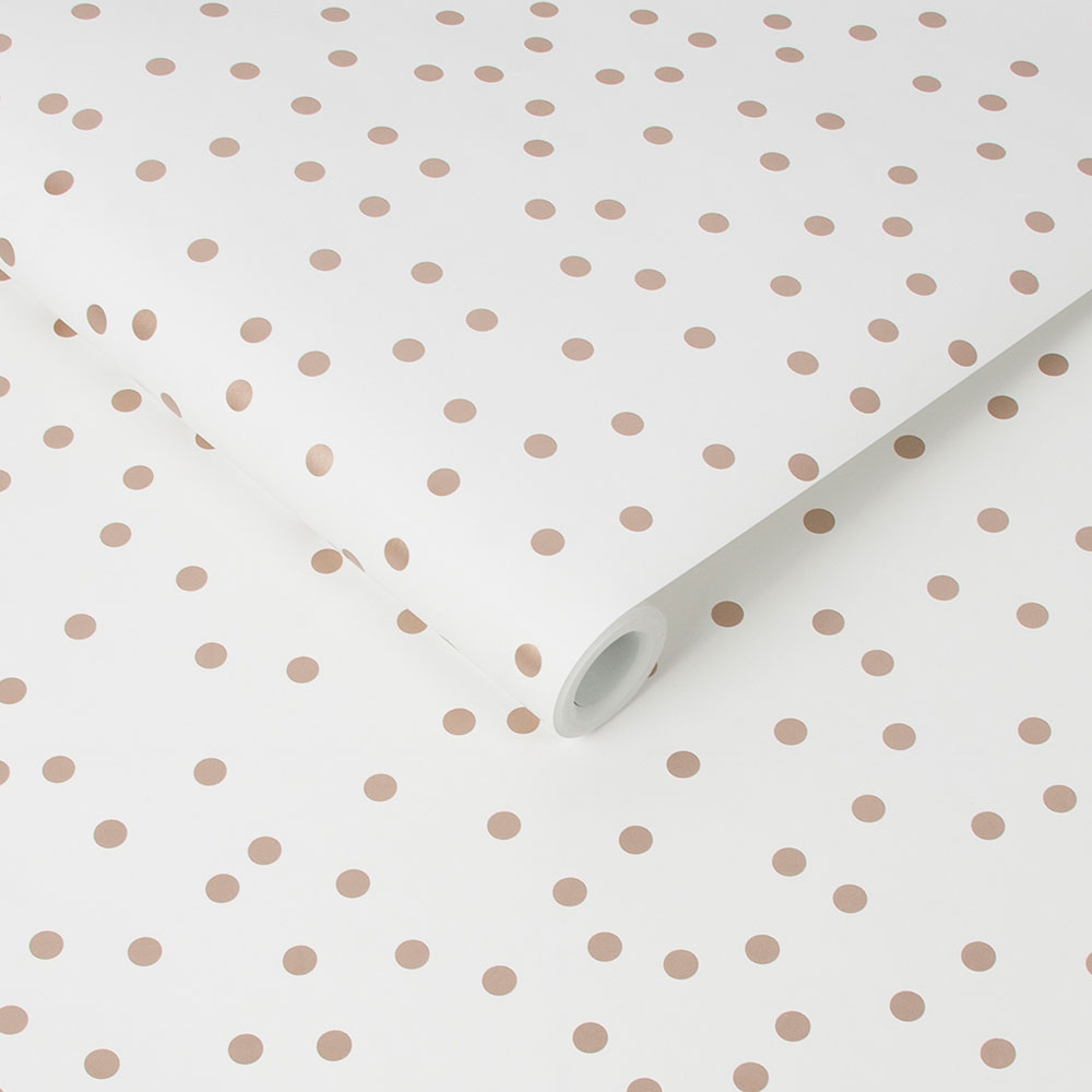 Confetti Wallpaper - Rose Gold - by Superfresco Easy