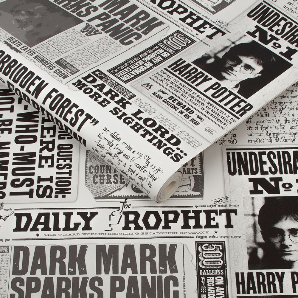 Daily Prophet - Harry Potter Wallpaper - Multi - by Kids @ Home