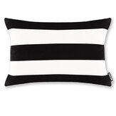 Monochrome Stripe Cushion - Black & White - by Paloma Home. Click for more details and a description.