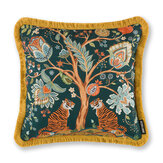 Tree of Life Cushion - Teal - by Paloma Home. Click for more details and a description.