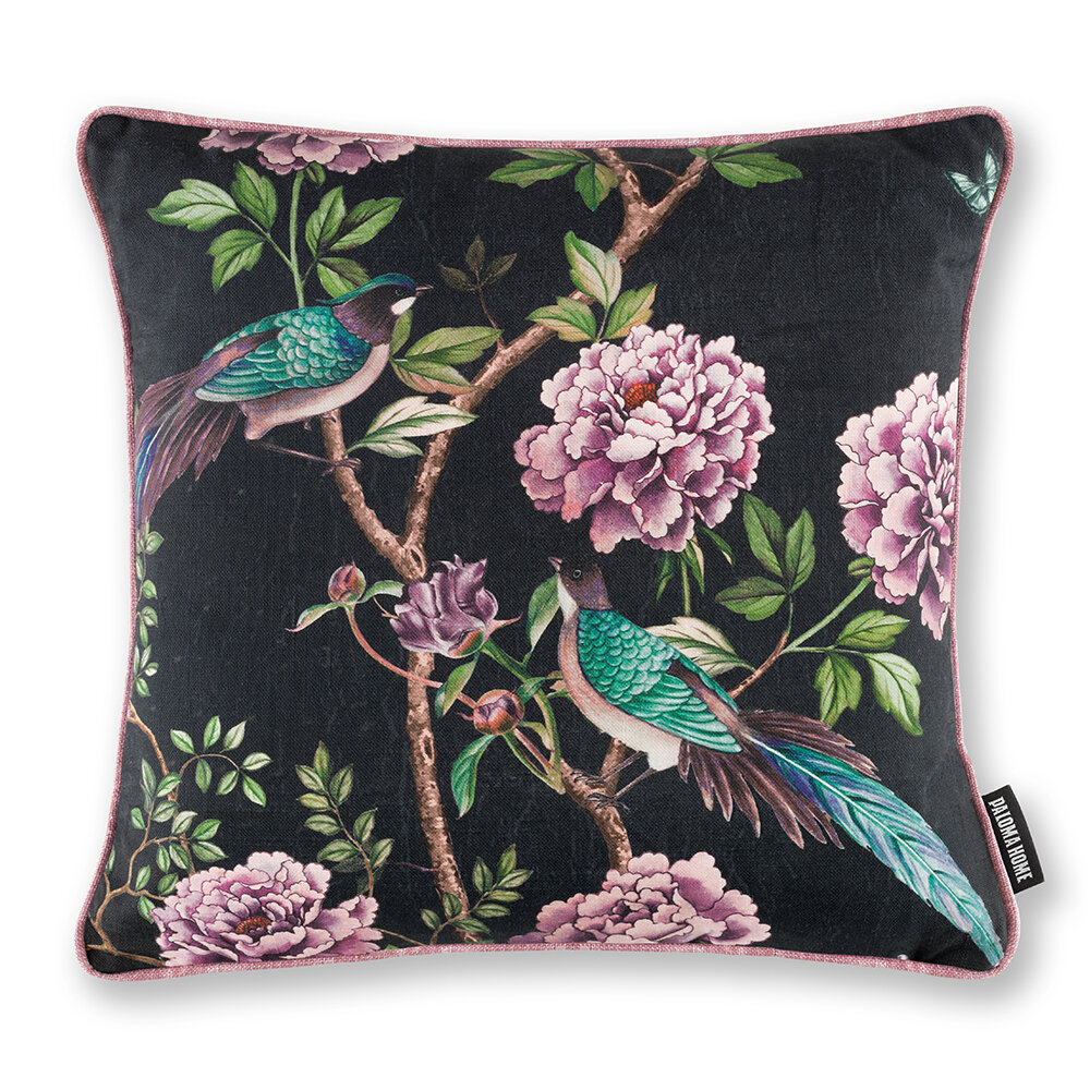 Vintage Chinoiserie Cushion - Midnight - by Paloma Home