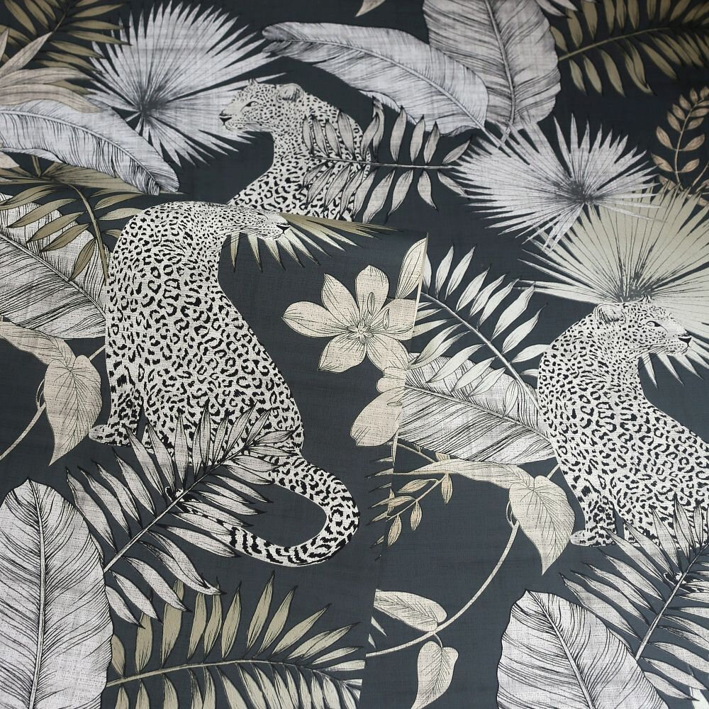 Tropical Leopard Wallpaper - Neutral - by Arthouse