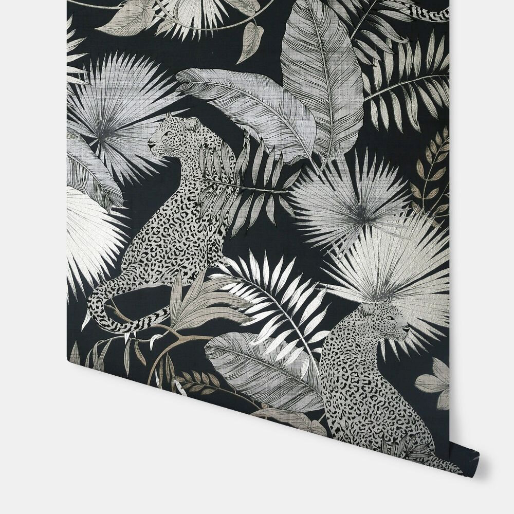 Tropical Leopard Wallpaper - Neutral - by Arthouse