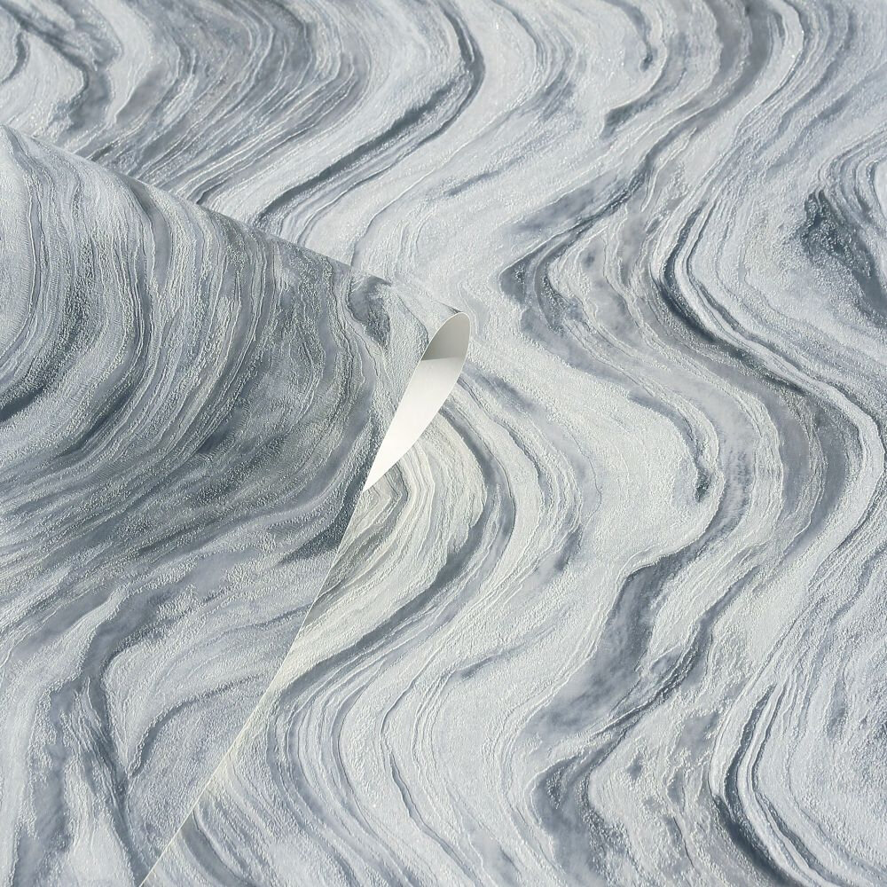 Chakra Wallpaper - Grey / Silver - by Arthouse