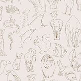 Zoology Wallpaper - Natural - by Coordonne. Click for more details and a description.