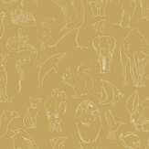 Zoology Wallpaper - Curry - by Coordonne. Click for more details and a description.