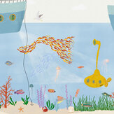 Yellow Submarine Mural - Atlantic - by Coordonne