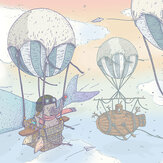 Balloon Rides Mural - Dawn - by Coordonne. Click for more details and a description.