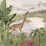 Dinosaurs Park Mural - Pale - by Coordonne. Click for more details and a description.