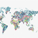 Diversity Map Mural - Snow - by Coordonne. Click for more details and a description.