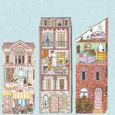 Dolls House Mural - Azure - by Coordonne. Click for more details and a description.