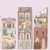 Dolls House Mural - Pinky - by Coordonne. Click for more details and a description.