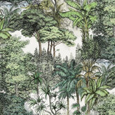 Secret Garden Mural - Green - by Rebel Walls. Click for more details and a description.