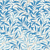 Willow Bough  Fabric - Woad - by Morris. Click for more details and a description.