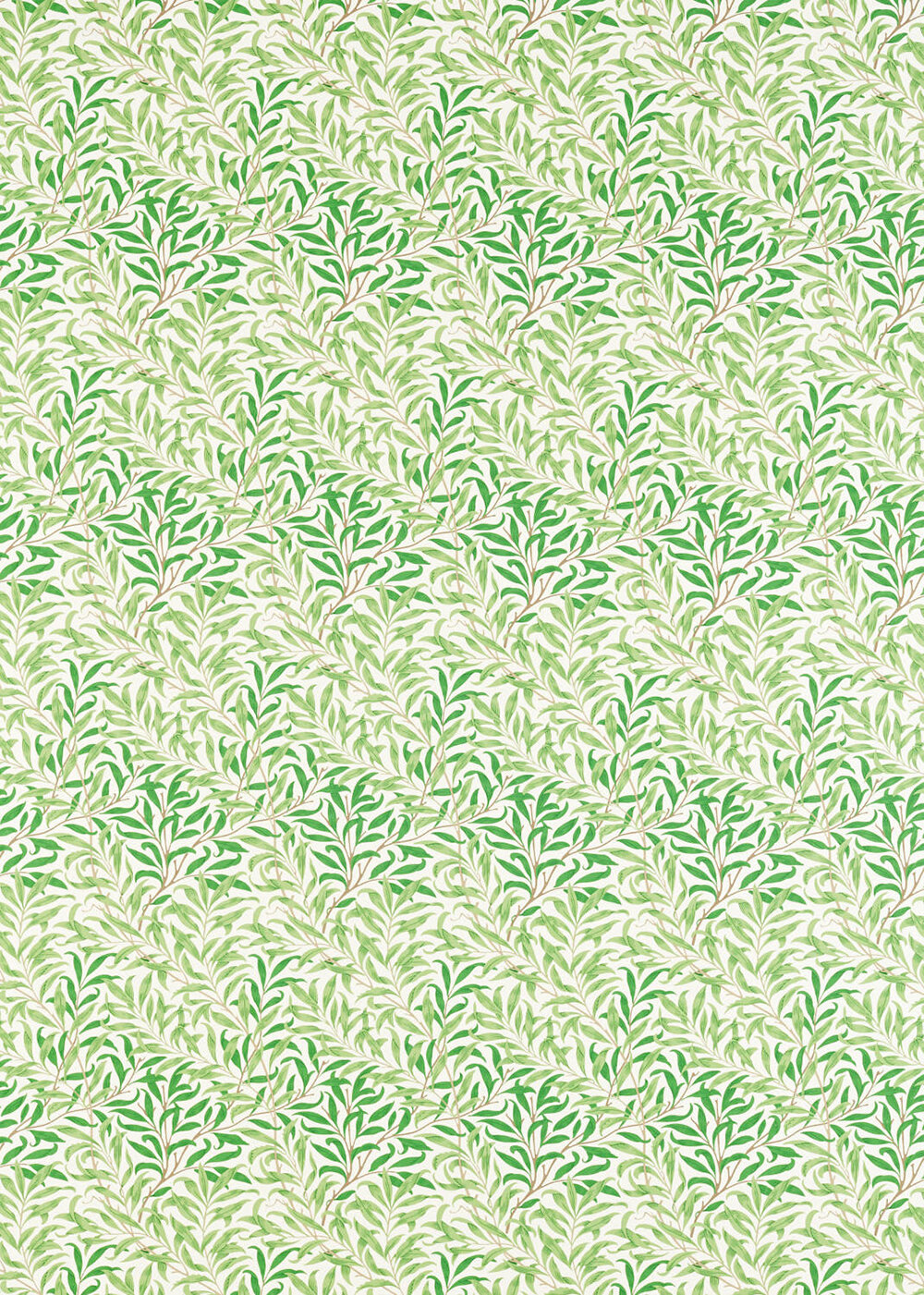 Willow Bough  Fabric - Leaf Green - by Morris