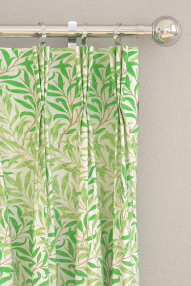 Willow Bough  Curtains - Leaf Green - by Morris. Click for more details and a description.