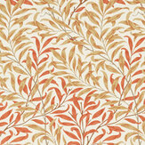 Willow Bough  Fabric - Russet/ Ochre - by Morris. Click for more details and a description.