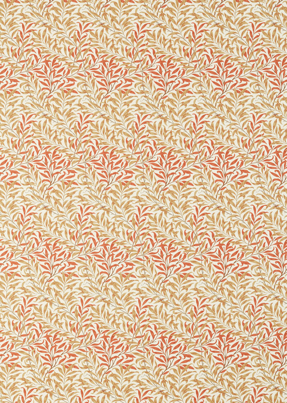 Willow Bough  Fabric - Russet/ Ochre - by Morris