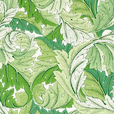 Acanthus Fabric - Leaf Green - by Morris. Click for more details and a description.