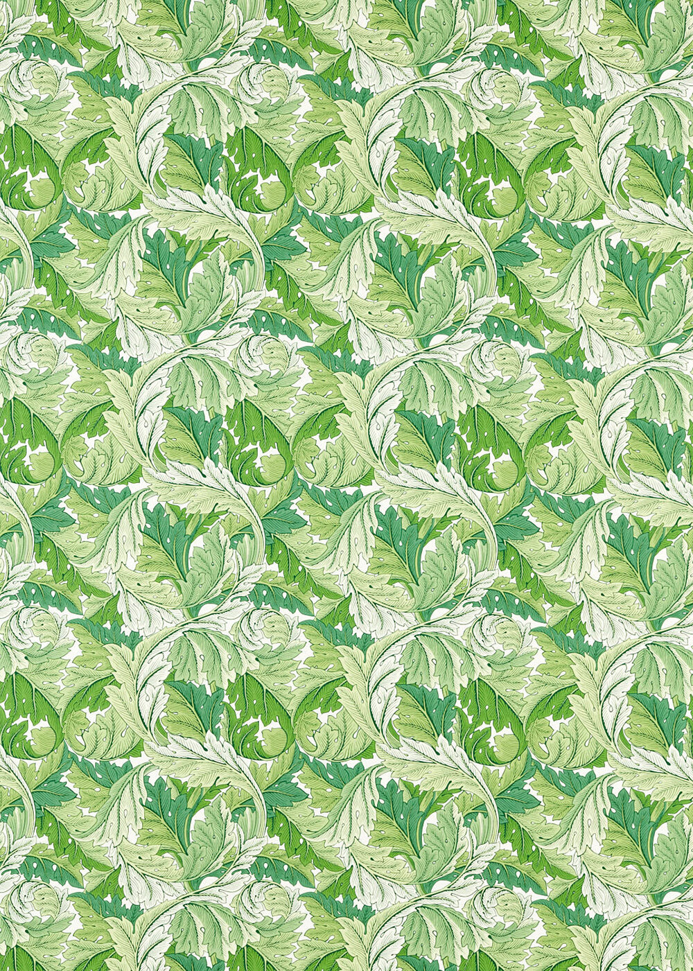 Acanthus Fabric - Leaf Green - by Morris