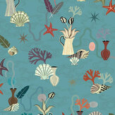 Salines Wallpaper - Teal - by Tres Tintas. Click for more details and a description.