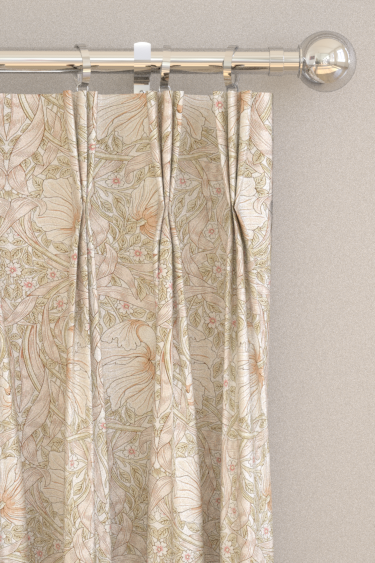 Pimpernel Curtains - Cochineal Pink - by Morris. Click for more details and a description.