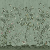 Chinoiserie Chic Mural - Green - by Rebel Walls