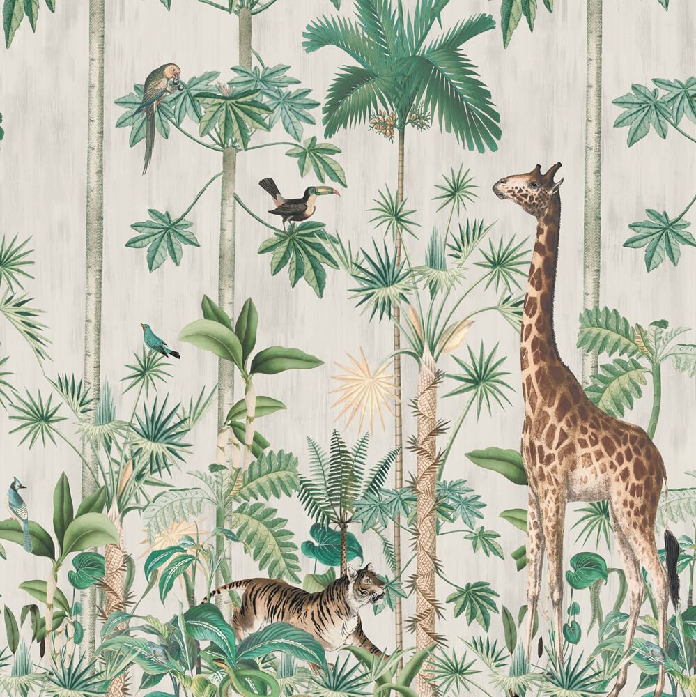Giraffe's Stroll Mural - Multi - by Rebel Walls
