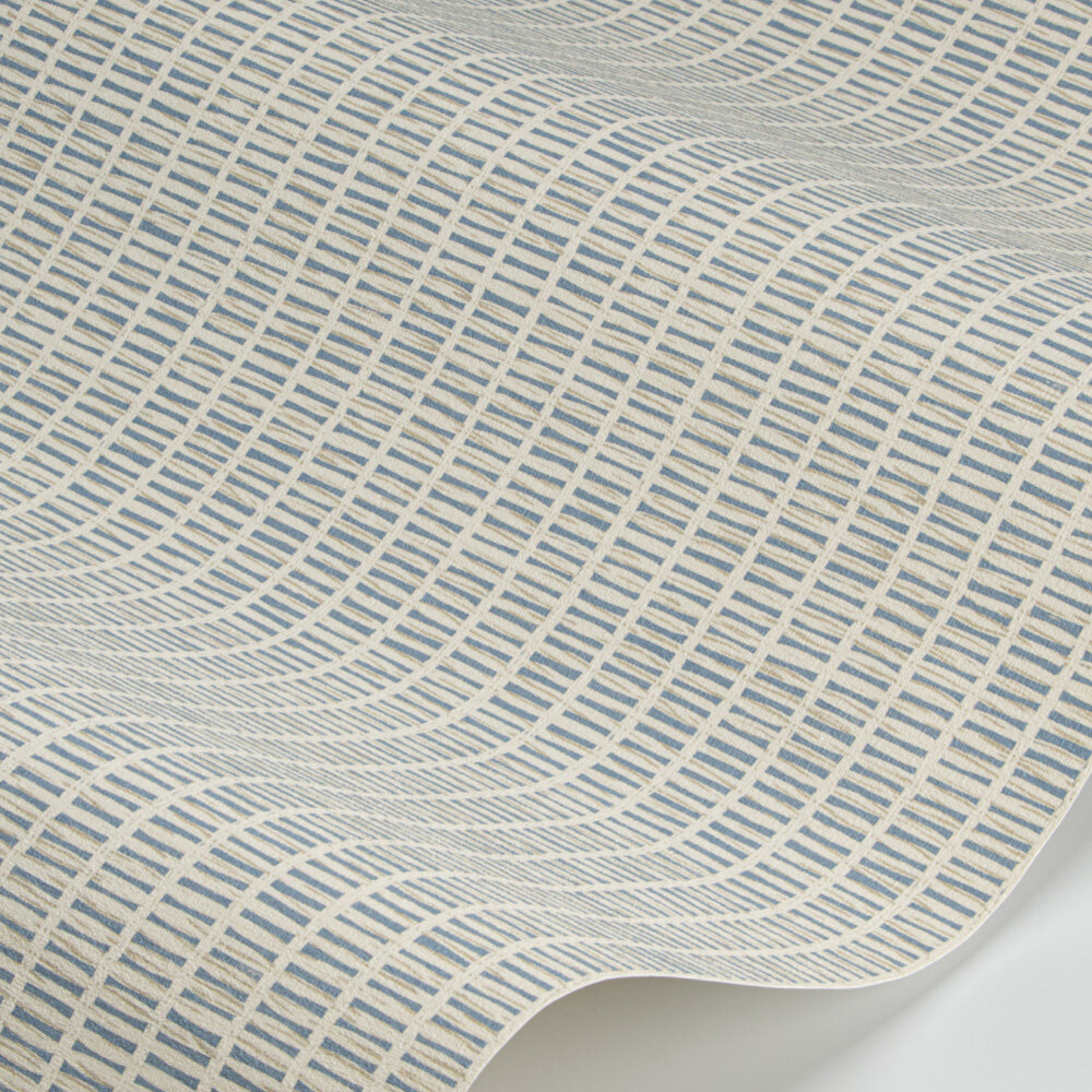 Faux Grass Cloth Wallpaper - Blue - by Coordonne