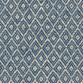 Faux Diamond flatweave Wallpaper - Blue - by Coordonne. Click for more details and a description.