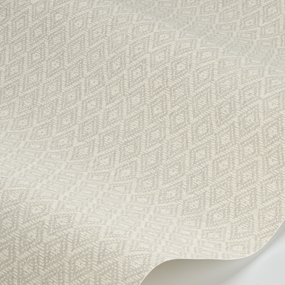 Faux Diamond flatweave Wallpaper - Light Grey - by Coordonne