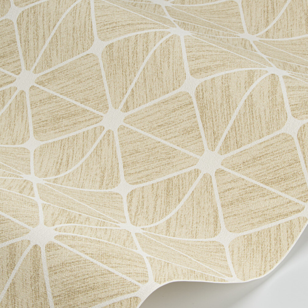 Faux Geometric weave Wallpaper - Natural - by Coordonne